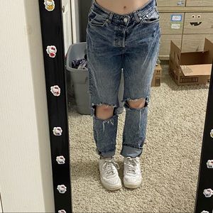 ripped mom jeans